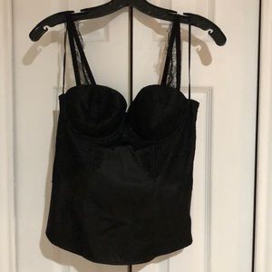 Guess corset black top lace
